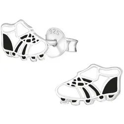 Order & Smile Schmuck Paar Ohrstecker Kinderohrstecker Silber Ohrringe Fußball Schuhe bunt