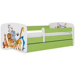 Raumhirsch Furniture Kinderbett Tiere mit Schublade 180/80 90/61/184 , Grün , Holzwerkstoff , Rechteckig , 80x180 cm , FSC 100% , Babymöbel & Kindermöbel, Kinderzimmer & Jugendzimmer, Kinderbetten