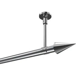 GARDINENSTANGE Sonette Savio 400 cm (geteilt in 2 x 200 cm), 1-läufig, 20 mm Ø Chrom
