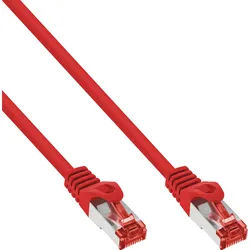 Inline® Patchkabel - S/FTP (PiMf) - Cat.6 - 250MHz PVC Kupfer - Rot - 5m