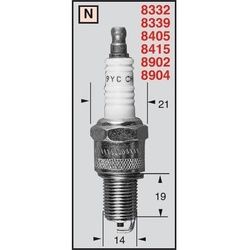 CHAMPION Zündkerze N3C OEO68/T10