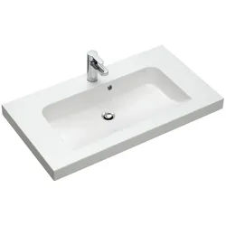 Pelipal Balto Mineralmarmor-Waschtisch BLMMWT57-640-W, B:645, H:76, T:462mm BLMMWT57-640-W