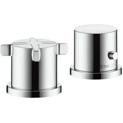 hansgrohe Fertigset Axor Citterio E 2-L-BW-Rand-Arm., mit Thermostat, chrom