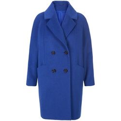 Le manteau à col tailleur Emilia Lay bleu