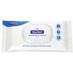 Bacillol 30 Sensitive Tissues XXL Desinfektionstücher , Schnell-Desinfektionstücher für besonders sensible Oberflächen, 1 Flow-Pack = 40 XXL-Tücher, Maße: 25 x 38 cm