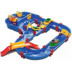 AquaPlay MegaBridge Wasserbahnset mit 3 Spielstationen und 49 Teilen