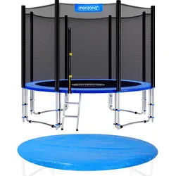Trampolin Ø427cm inkl Sicherheitsnetz TÜV SÜD GS Abdeckung