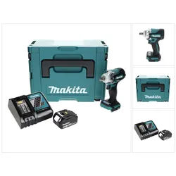 Makita Akku-Schlagschrauber DTW 300 RF1J Akku Schlagschrauber 18 V 330 Nm 1/2" Brushless + 1x Akk