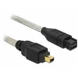 Delock Delock FireWire Anschlusskabel [1x Firewire (400) Stecker 4pol. - 1x F Computer-Kabel, (100.00 cm) grau