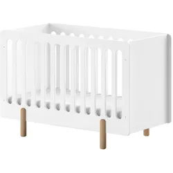 Mid.you Gitterbett , Weiß , Holzwerkstoff , 60x120 cm , höhenverstellbar, Aufbauanleitung im Karton, Lattenrost inklusive , Babymöbel & Kindermöbel, Babyzimmer, Babybetten
