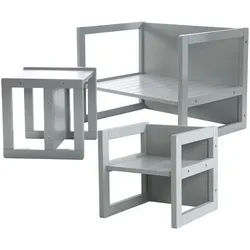 Roba Kindersitzgruppe , Grau , Holzwerkstoff , 57x30x44 cm , Babymöbel & Kindermöbel, Kinderzimmer & Jugendzimmer, Kindersitzgruppe