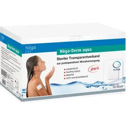 Höga-Derm Aqua Ster.transp.verb.m.wundaufl. 9x10cm 50 ST