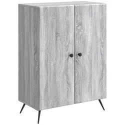 vidaXL Sideboard 66 x 34,5 x 90 cm Sideboard Wohnzimmer Schrank Graues Sonoma 66x34,5x9 grau
