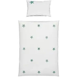 Patinio Babybettwäsche , Blaugrau , Textil , Stern , 100x135 cm , Oeko-Tex® Made IN Green , atmungsaktiv, hautfreundlich, weiche und anschmiegsame Oberfläche , Schlafen, Babytextil-Kollektionen