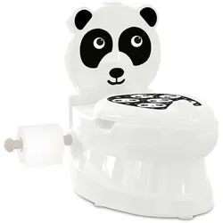 JAMARA Meine kleine Toilette Panda mit Spülsound und Toilettenpapierhalter