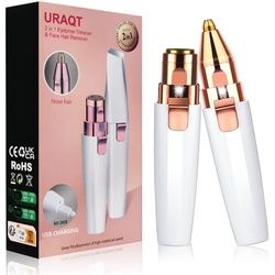 Uraqt Gesichtshaarentferner für Frauenen, 2 in 1 USB Elektrischer Augenbrauen Rasier, Schmerzfrei St Unisex