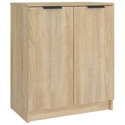 vidaXL Schuhschrank NA Schuhschrank Sonoma Eiche 59x35x70 cm Spanplatte Türen Schuhe Verst bunt