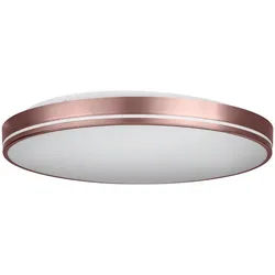 Eglo Deckenleuchte , Weiß, Mokka , Metall, Kunststoff , rund , F , 7.5 cm , Lampen & Leuchten, Innenbeleuchtung, Deckenleuchten, Deckenleuchten
