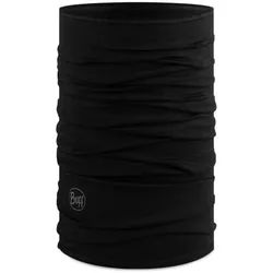 Buff Merino Lightweight Solid Multifunktionstuch, schwarz für Männer