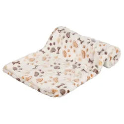 TRIXIE Decke Lingo, Softfleece, 75 x 50 cm, weiß / beige