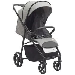 Jimmylee Buggy , Grau , Textil , 55x56x107 cm , EN 1888 , kugelgelagerte Räder, Griff in Lederoptik, Transportsicherung, Einhand-Faltmechanismus , Baby on Tour, Kinderwagen, Buggys