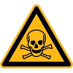 SafetyMarking Warnschild Folie SL 200 mm Warnung vor giftigen Stoffen