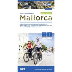 NoBrand ADFC-REGIONALKARTE MALLORCA, 1:75.000, REIß- UND WETTERFEST - Fahrradkarten