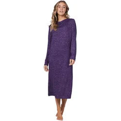 Pastunette Hausanzug Damen Hauskleid warm (1 tlg) Modisches Design lila 50