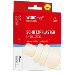 WUNDmed® Hydrocolloid Wundpflaster, Pflaster schützt vor dem Eindringen von Schmutz und Wasser, 1 Packung = 10 Stück