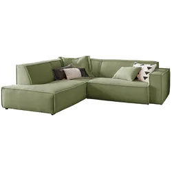 ECKSOFA SAMU Grün Cord