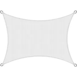 Sol Royal Sonnensegel SolVision PS9 300/400 cm rechteckig Weiß Pe , Kunststoff , 400x300 cm , Sonnenschutz, Sonnenschirme