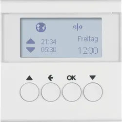 Berker S.1 - B.3 - B.7 Funk Jalousie- Schaltuhr polarweiß glänzend