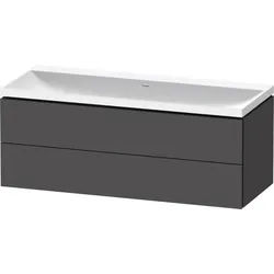 Duravit L-Cube c-shaped Set wandhängend Graphit Matt 1200x480x480 mm - LC6953N49490000 LC6953N49490000