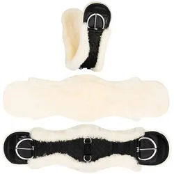 Equinate Sattelgurte Westerngurt Classical anatomisch Lammfell, besonders anschmiegsam beige 90 cm