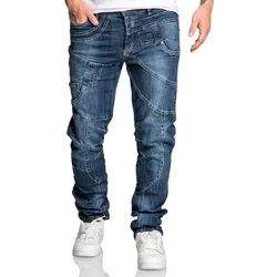 Amaci&Sons Stretch-Jeans KAUAI Regular Slim Jeans Herren Regular Slim Denim Design Hose blau W33/L34