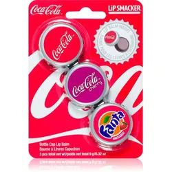 Lip Smacker Coca Cola Lippenbalsam Duft Original, Cherry & Fanta 3x3 g