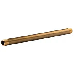 Messing Gewinde-Fitting Distanz Doppelnippel 1/2" - 1/2" L=300mm, schwere Ausführung