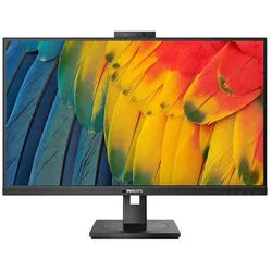 Philips 27B1U5601H 27 IN 68.5 CM IPS TFT-Monitor (2560 x 1440 px, Quad HD, 4 ms Reaktionszeit, 75 Hz, IPS, Eingebautes Mikrofon, Kamera, Lautsprecher, HDCP, Höhenverstellbar) schwarz
