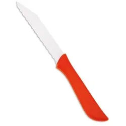 Giesser Gemüsemesser aus Bandstahl, Ideal zum Schneiden von Gemüse und Obst, Farbe: rot