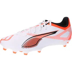 Puma Herren Fussballschuhe ULTRA 5 PLAY FG/AG 108169-01 45 - PUMA White-PUMA Black-Glowing Red - 45