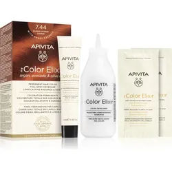 Apivita My Color Elixir Haarfarbe ohne Ammoniak Farbton 7.44 Blonde Intense Copper 1 St.