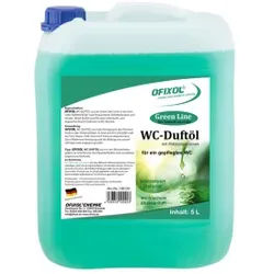 Ofixol Green Line WC Duftöl, blumig, Frisch duftendes Aromaöl für stark frequentierte Toilettenbecken und Urinale, 5 Liter - Kanister