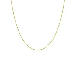 Hey Happiness Kette ohne Anhänger Damen Kugel, Satellite Kette 18K Roségold vergoldet, Edelstahl Kette Basic, Erbskette wasserfest goldfarben