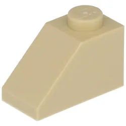 LEGO® 50 Stück Schrägsteine 1x2 mit 45°, Beige Spielbausteine