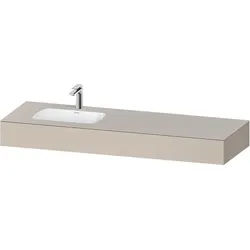 Duravit Qatego Einbauwaschtisch mit Konsole Taupe Matt 1600x550x170 mm - QA4693091910000 QA4693091910000