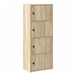 vidaXL Bücherregal Bücherregal Sonoma-Eiche 40x24x102 cm Holzwerkstoff, 1-tlg.