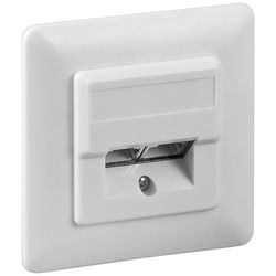 Goobay CAT-5e-Unterputzdose (UP) - 2x RJ45-Anschlüsse, geschirmt, Klemmleiste für werkzeugfreie LSA-Montage