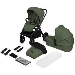 Lionelo Kinderwagenset , Olivgrün , 2-teilig , 62x40x62 cm , EN 1888 , Baby on Tour, Kinderwagen, Kombikinderwagen