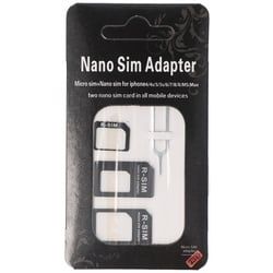 SIM-Kartenadapter 4in1, Adapter Micro-SIM auf SIM, Nano-SIM auf SIM, Nano-SIM auf Micro-SIM