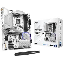 Z890 PRO RS WIFI WHITE Mainboard - Intel Z890 - Intel LGA1851 socket - DDR5 RAM - ATX